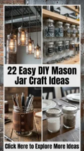 22 Easy DIY Mason Jar Craft Ideas