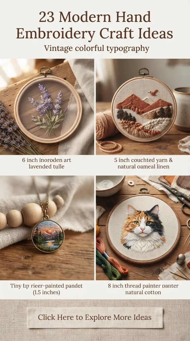 23 Modern Hand Embroidery Craft Ideas