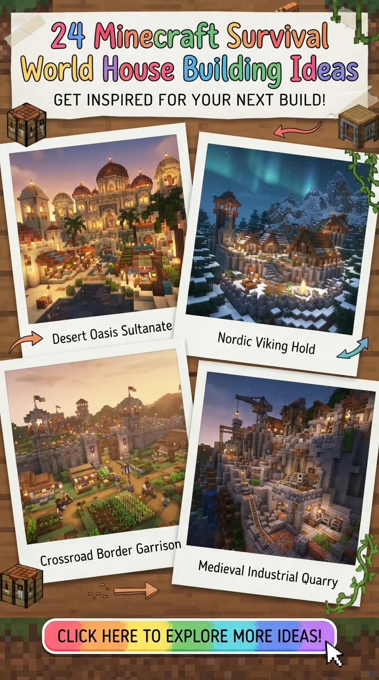 24 Minecraft Survival World House Building Ideas 24 Minecraft Survival World House Building Ideas