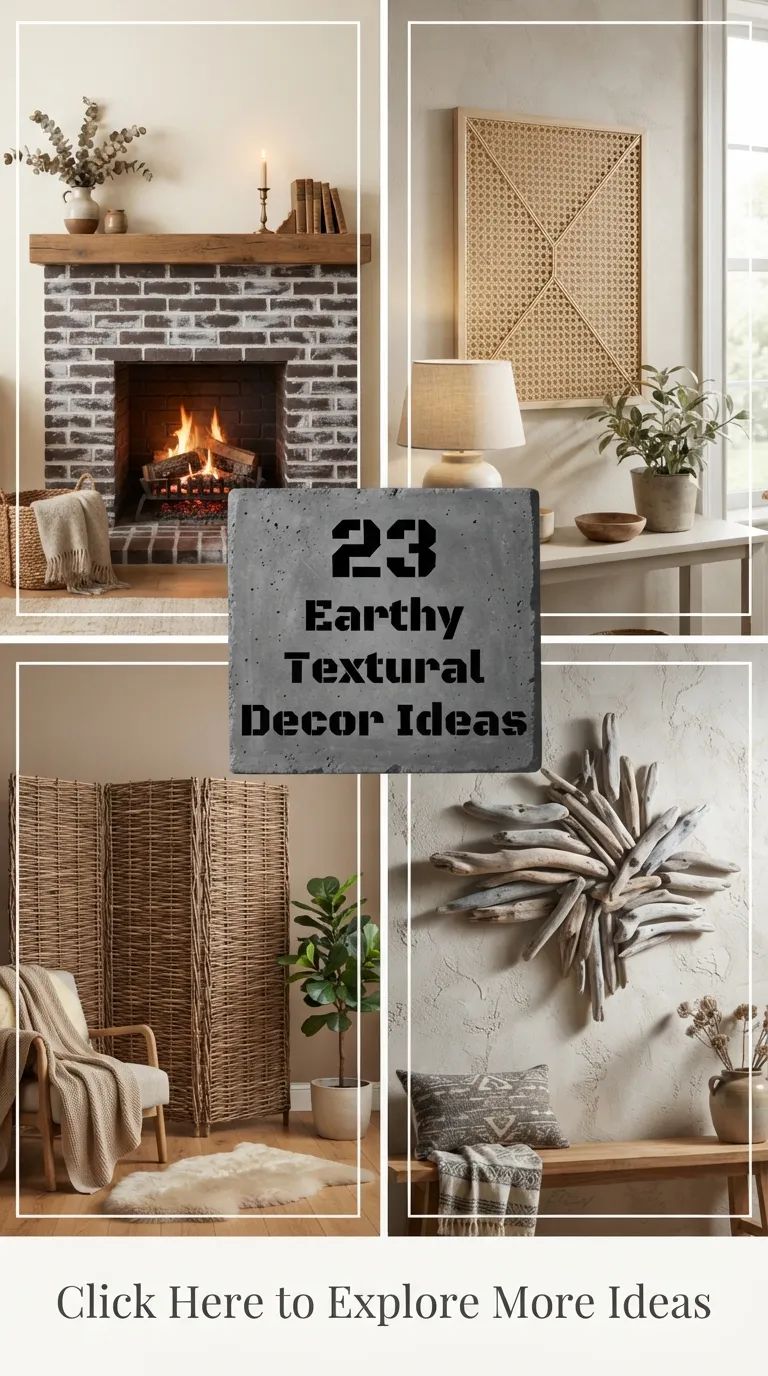 23 Earthy Textural Decor Ideas