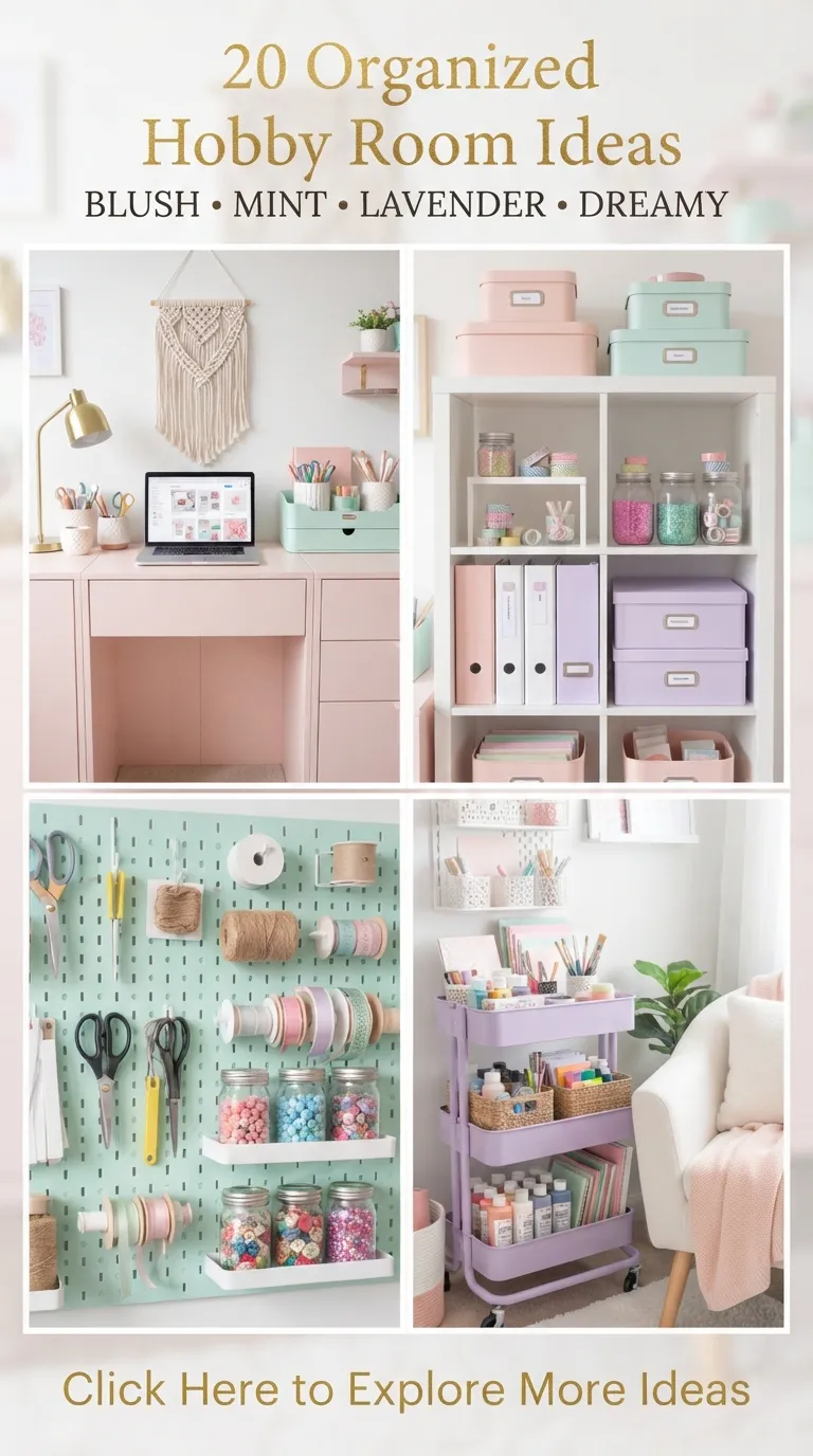 20 Organized Hobby Room Ideas 