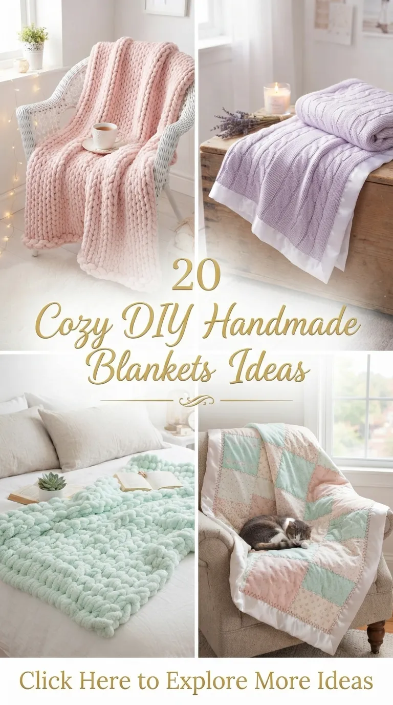 20 Cozy DIY Handmade Blankets Ideas