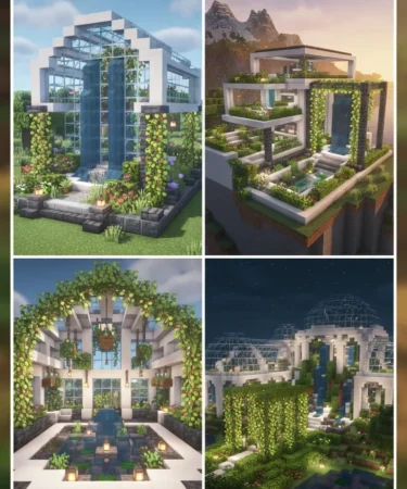 20 Cute Minecraft Greenhouse Ideas
