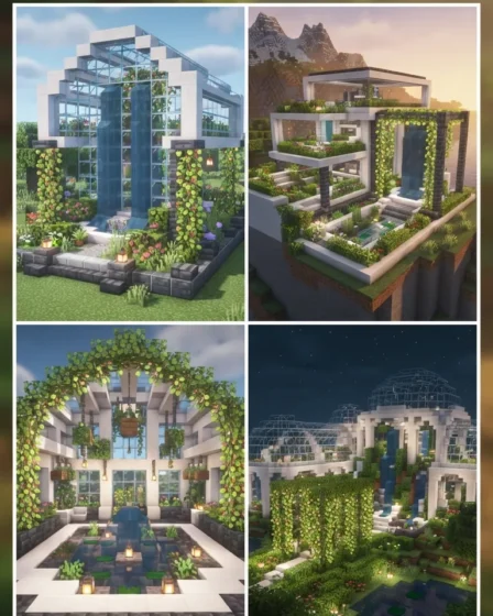 20 Cute Minecraft Greenhouse Ideas 20 Cute Minecraft Greenhouse Ideas