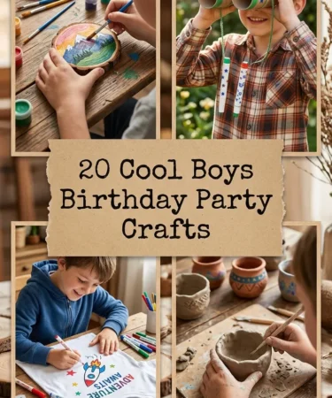 20 Cool Boys Birthday Party Crafts Ideas