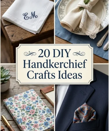 20 DIY Handkerchief Crafts Ideas 