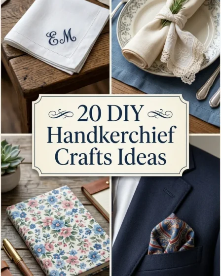 20 DIY Handkerchief Crafts Ideas 20 DIY Handkerchief Crafts Ideas